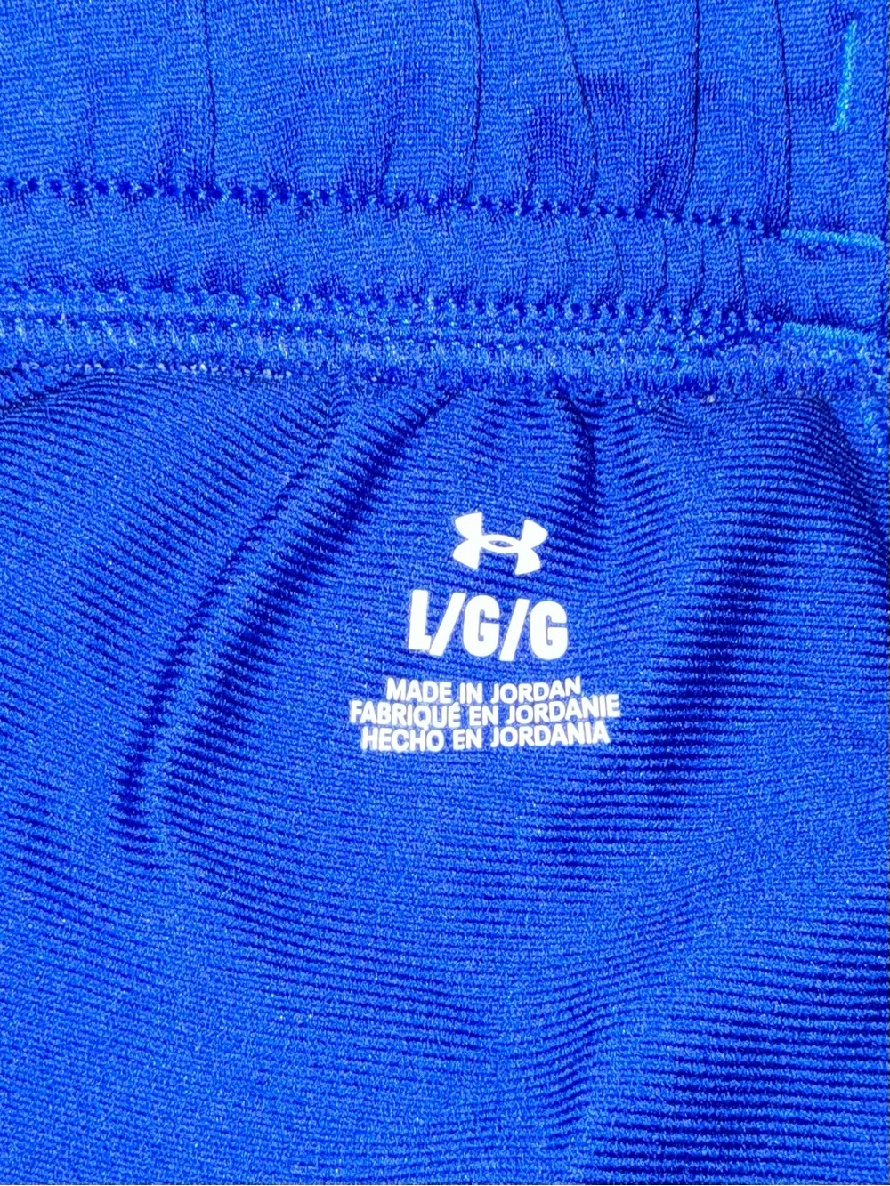 Under Armour Royal Blue & White Warm Up Pants with Zipper on Ankles - Picture 7 of 8